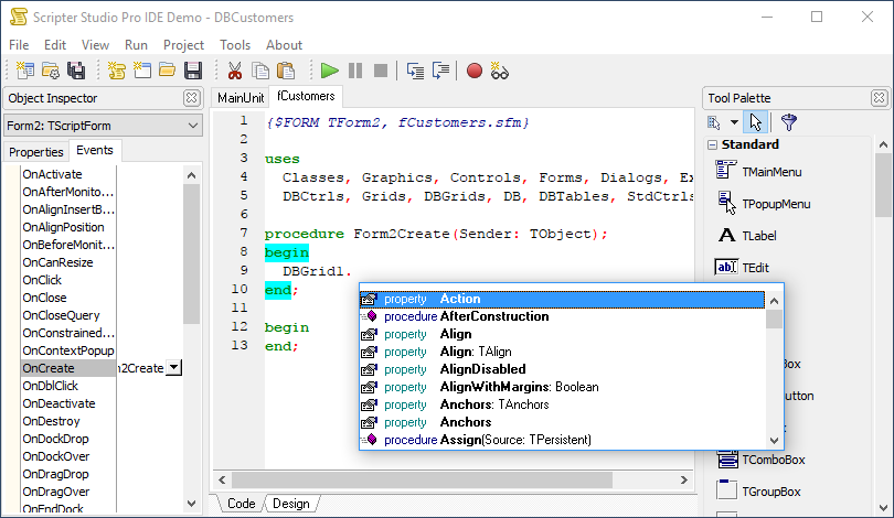 TMS Software Delphi VCL Components TMS Scripter